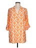 Auditions 100% Polyester Orange 3/4 Sleeve Blouse Size M - photo 1