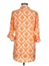 Auditions 100% Polyester Orange 3/4 Sleeve Blouse Size M - photo 2