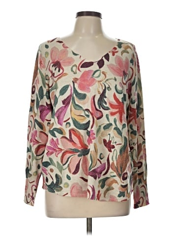 Chico's 3/4 Sleeve T-Shirt (view 1)
