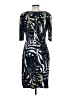 Connected Apparel Print Blue Cocktail Dress Size 12 - photo 2