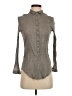 BDG 100% Cotton Gray Long Sleeve Blouse Size S - photo 1