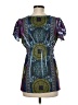 Unity World Wear 100% Polyester Purple Short Sleeve Blouse Size M - photo 2