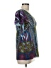 Unity World Wear 100% Polyester Purple Short Sleeve Blouse Size M - photo 4