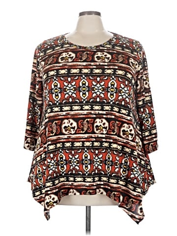 Green Envelope 3/4 Sleeve Blouse (view 1)