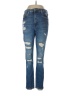 H&M Hearts Blue Jeans Size L - photo 1
