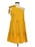 Assorted Brands 100% Polyester Solid Yellow Casual Dress Size M - photo 1