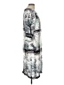 Unbranded 100% Polyester Print Gray Casual Dress Size 10 - photo 4
