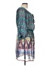 6 Degrees 100% Polyester Paisley Blue Cocktail Dress Size L - photo 4