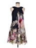Ted Baker London 100% Polyester Floral Gray Cocktail Dress Size 6 (2) - photo 1