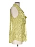 CAbi 100% Polyester Green Sleeveless Blouse Size L - photo 4