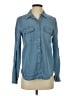 Lucky Brand Blue Long Sleeve Button-Down Shirt Size XS - photo 1