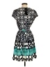 Papillon Print Teal Cocktail Dress Size S - photo 2