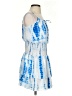 Bebe 100% Polyester Tie-dye Blue Casual Dress Size S - photo 4