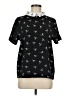 Q2 Collection Black Short Sleeve Blouse Size M - photo 1