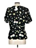 Ann Taylor LOFT 100% Rayon Black Short Sleeve Blouse Size 10 - photo 2