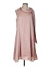 Robbie Bee 100% Polyester Solid Pink Casual Dress Size L - photo 1