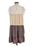 C+D+M Collection Color Block Tan Casual Dress Size S - photo 2