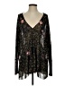 Free People 100% Polyester Black Cocktail Dress Size S - photo 1