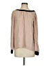 Ann Taylor LOFT 100% Polyester Tan Long Sleeve Blouse Size S - photo 1