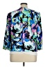 Kasper 100% Polyester Print Blue Blazer Size 16 - photo 2