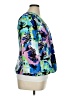 Kasper 100% Polyester Print Blue Blazer Size 16 - photo 4