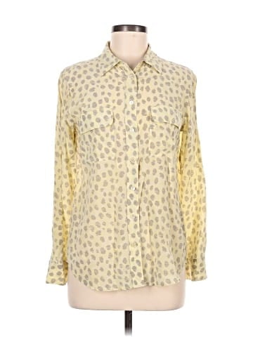 Equipment Long Sleeve Silk Top (view 1)