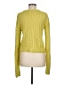 Ann Taylor LOFT 100% Cotton Chevron-herringbone Yellow Pullover Sweater Size M - photo 2