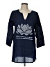 Assorted Brands 100% Cotton Blue 3/4 Sleeve Top Size L - photo 1