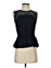 Rebecca Taylor Black Sleeveless Blouse Size 2 - photo 1
