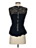 Rebecca Taylor Black Sleeveless Blouse Size 2 - photo 2