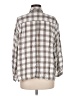 Max Studio 100% Rayon Plaid Gray 3/4 Sleeve Blouse Size M - photo 2