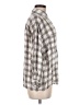Max Studio 100% Rayon Plaid Gray 3/4 Sleeve Blouse Size M - photo 4