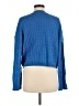Pink Rose Blue Pullover Sweater Size M - photo 2