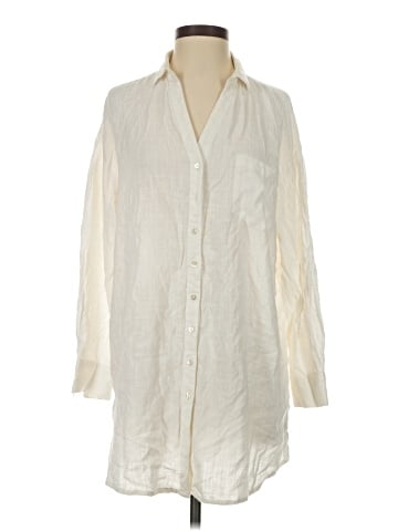 L Space 3/4 Sleeve Button-Down Shirt (view 1)