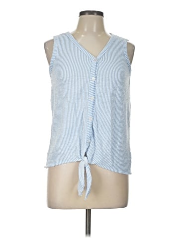 Green Envelope Sleeveless Blouse (view 1)