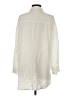 L Space 100% Viscose Ivory 3/4 Sleeve Button-Down Shirt Size XS - photo 2