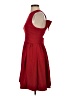 Hitherto 100% Polyester Solid Red Cocktail Dress Size 2 - photo 5