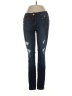 Hollister Hearts Blue Jeans Size 24 waist - photo 1