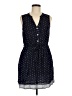 Gap 100% Viscose Polka Dots Blue Casual Dress Size M - photo 1