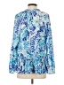 Lilly Pulitzer 100% Polyester Blue Long Sleeve Blouse Size S - photo 2