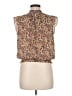 Maison d' Amelie 100% Polyester Brown Sleeveless Blouse Size M - photo 2