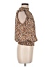Maison d' Amelie 100% Polyester Brown Sleeveless Blouse Size M - photo 4