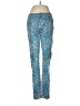 New Directions Animal Print Blue Jeans Size 8 - photo 1