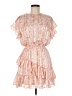 Aqua 100% Polyester Paisley Orange Cocktail Dress Size M - photo 1