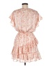Aqua 100% Polyester Paisley Orange Cocktail Dress Size M - photo 2
