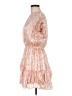 Aqua 100% Polyester Paisley Orange Cocktail Dress Size M - photo 5