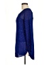 Alfani 100% Polyurethane Blue Long Sleeve Blouse Size M - photo 5