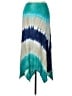 SJS Tie-dye Teal Casual Skirt Size L - photo 1