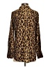 Jason Wu Animal Print Brown Long Sleeve Blouse Size S - photo 2