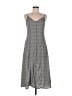 Sienna Sky 100% Polyester Houndstooth Gray Casual Dress Size M - photo 1